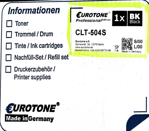 Eurotone toner cartridges - eurotone,