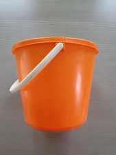 DDR Wischeimer Eimer Plaste Pneumant VEB 5 Liter in Orange 