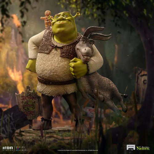 87392 shrek esel 10 - shrek, statue