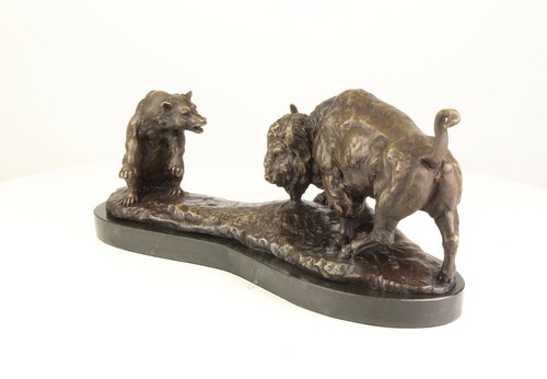 Bronze skulptur figur - figur, bulle