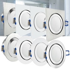 LED Einbaustrahler Einbauleuchte Einbaurahmen Feuchtraumstrahler IP44 GU10 230V