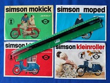 4 x Werbezettel SIMSON Suhl