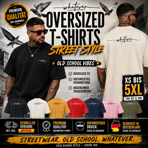 Whatever herren oversize shirt - whatever,