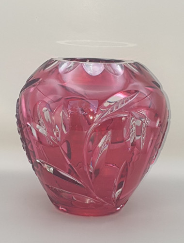 Prunkvolle bleikristall vase - prunkvolle,