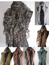 Schal Seidenschal Leo Zebra Blumen Leo-Zebra Tuch aus Seide Neu