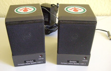 SABA Compact small active speaker CAS 2 - Boxen Paar  ca. 1984