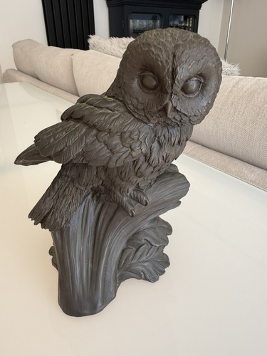 Große vintage eule skulptur - große,