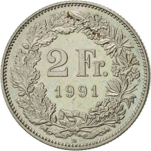 Schweizer franken 1991 - schweizer,