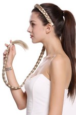 Haarteil Zopf an Haarreif geflochten super lang Tracht blond 95 cm N1038-22