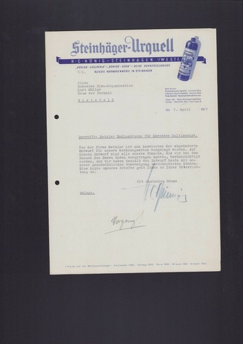Steinhagen brief 1939 - steinhagen,,