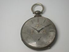 wunderschöne alte englische Taschenuhr Silber