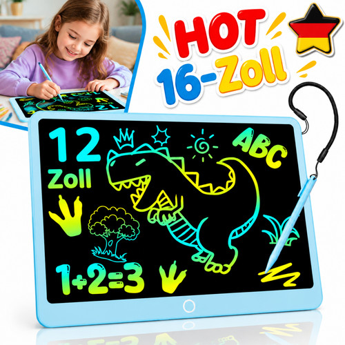 Zoll bunte maltafel - 16,