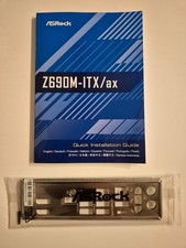 I/O IO Blende Shield für ASRock Z690M-ITX/ax - inkl. Handbuch