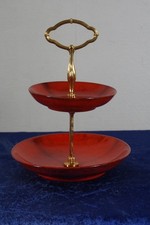 Etagere 2 Stöckig rot Fat