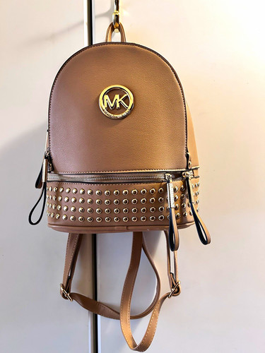 Rucksack klein taupe nieten - taupe,