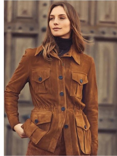 Braune lederjacke damen reines - braune,