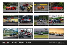 autewo classics Kalender 2026 DIN A2 mit Audi RS2/RS4/RS6/Rallyequattro/S1/R8