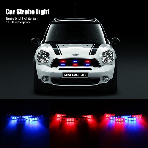 Led auto warnlicht - 6x,