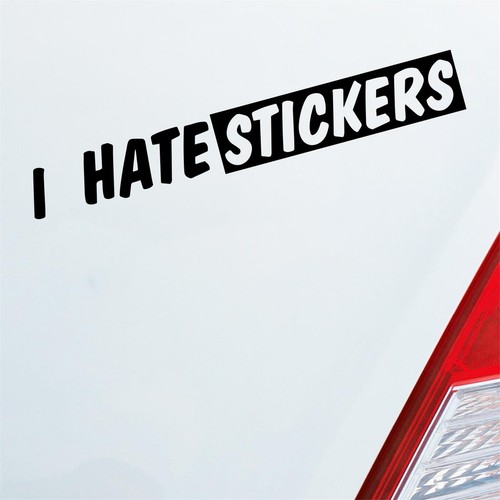 Auto aufkleber hate - i, s