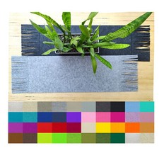 Filz Tischläufer mit Fransen