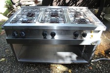 MKN Gastro Gas Herd 6 Brenner Flammen 120cm x 70cm Höhe 85cm Gasherd