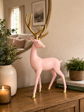 Rosa & Gold Hirsch Ornament