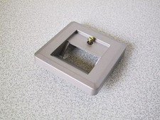 KOPP Abdeckung UAE Dose MILANO HK02 stahl-silber UP Telefon ISDN Netzwerk ☏