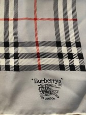 Burberry Seidentuch Kariert Grau 75 x 75 cm