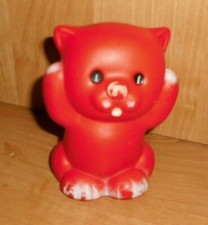 DDR   Baby  Quietschtier Katze Gummi   süß 