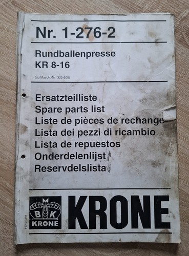 Krone rundballenpresse kr8 - rundballenpresse, kr8-16