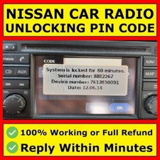 ✅ Nissan Radio Code Car