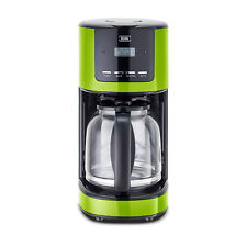 Kaffeemaschine Permanentfilter Rot Grün Grau Creme  12 Tassen Timer Display KHG 