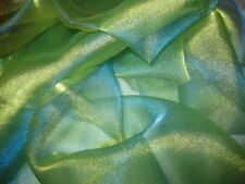 CRYSTAL ORGANZA Stoff GRÜN -