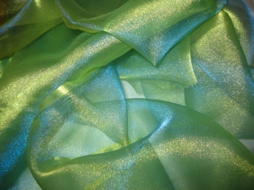 Crystal organza stoff grün - grÜn,