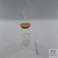 Dmnnlp A-Z Personalisierte Geschenke für Frauen, 473 ml, Eiskaffee-Glasbecher mi