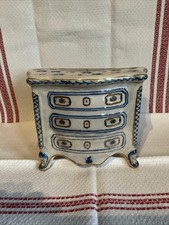 Antik Fayence Faience Wand Bouquetiere Handbemalt 19. Jahrh. Schöner Zustand