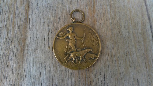 Alte medaille jagdausstellung - alte,
