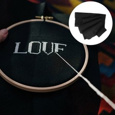 5 Stück Kreuzstich-Stoff