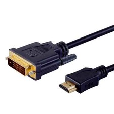 HDMI DVI Kabel Adapter HDMI Stecker auf zu DVI-D 24+1 DualLink b.2560x1600 bidir