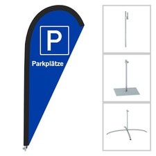 Vispronet Beachflag Parkplatz