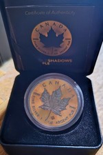 1oz Silber Maple Leaf Shadows Maple Edition 2016 Canada RCM, Auflage 500 Stück 