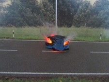 Spur N Wohnwagen Vollbrand