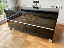 TV Schrank Lowboard, jahnke SL 3115, schwarz u. verglast, 109cm x 53cm x 48cm