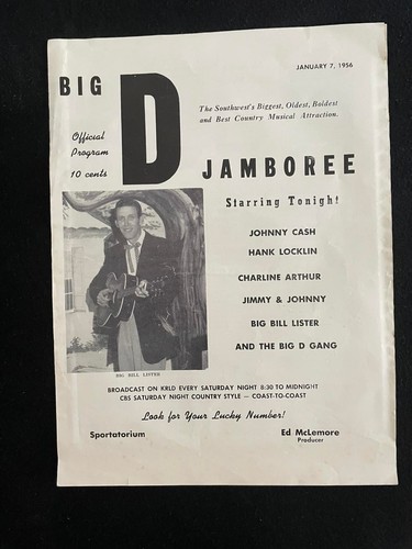 1956 johnny cash show signed - johnny,