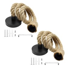 2 Stück Hanfseil Lampe E27