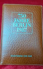  Münzenset "750 Jahre Berlin" 1987 in Kunstlederetui