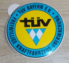 Alter Aufkleber | Sticker TÜV Bayern e.V. Freiwillige Kraftfahrzeug-Überwachung