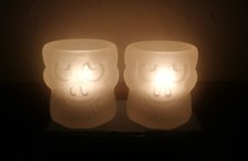 👻💀 Partylite Kerzenhalter Spuky P7858 Teelichthalter Halloween Geist Totenkopf