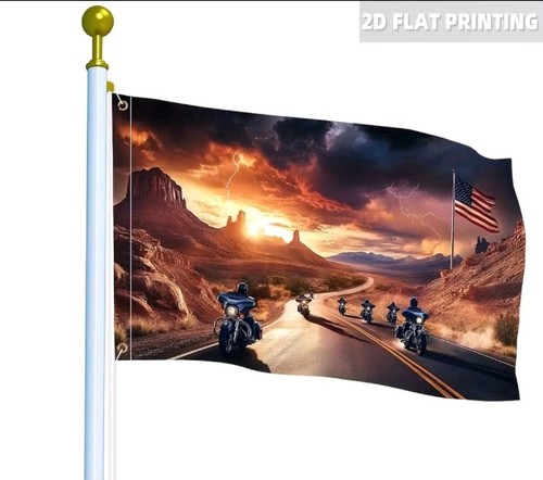 Biker fahne flagge - fahne, highway