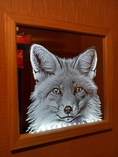 Spiegel mit graviertem